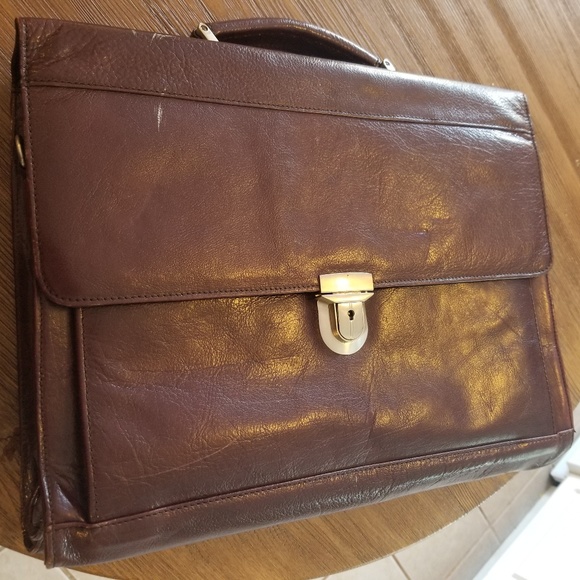 wilson leather attache case